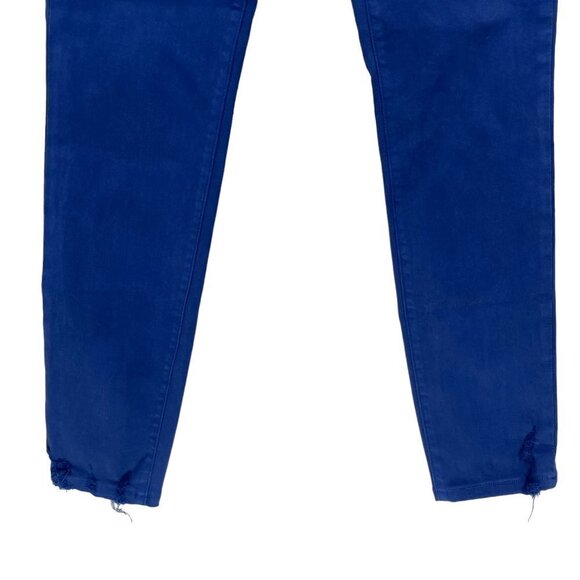 J BRAND Women's Jeans‎ Size 29 Blue Stretchy Skinny Electric Sea Destruct - Picture 4 of 8